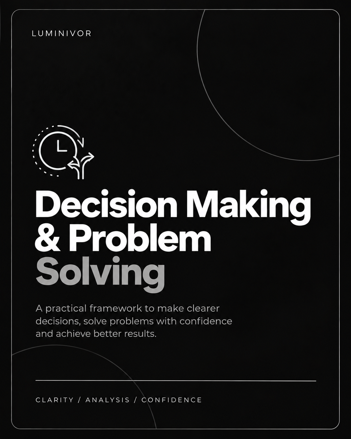 Decision Making & Problem Solving — Luminivor course cover